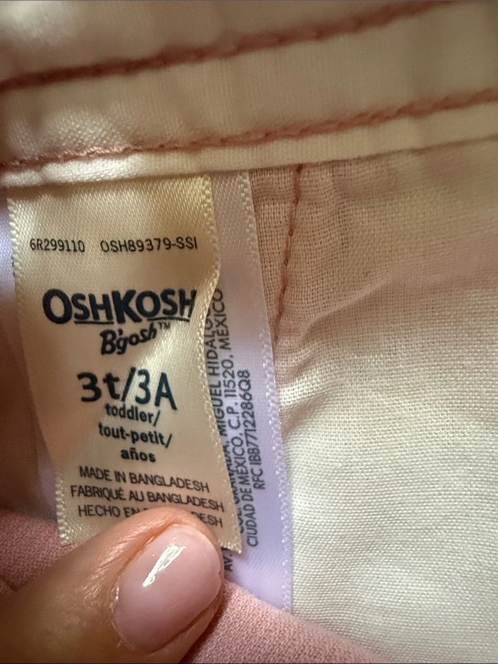 OshKosh B'gosh Pink Corduroy Overalls